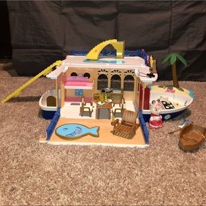 Calico critters houseboat